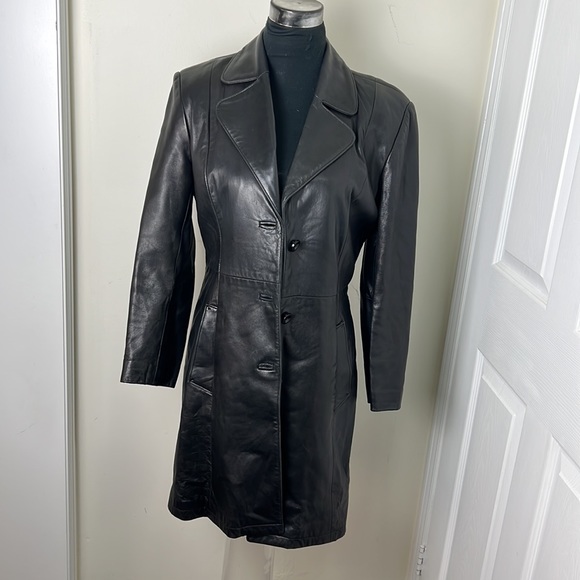 Solo Vintage Canada Made Leather Outerwear Jacket Size Medium - Picture 8 of 15